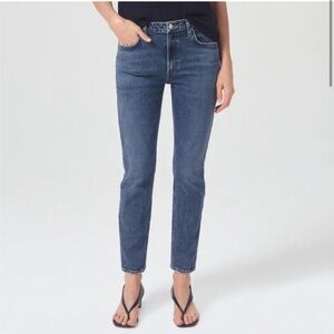 Agolde Classic Straight Leg Blue Jeans